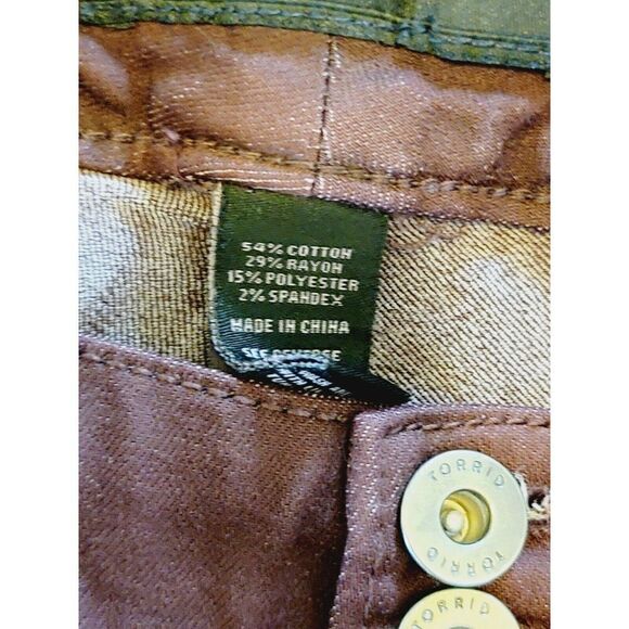 Torrid 26XT Tall Denim Purple Jeans Stretch Boot Cut 3XT 3 Button Closure‎ - Picture 6 of 8